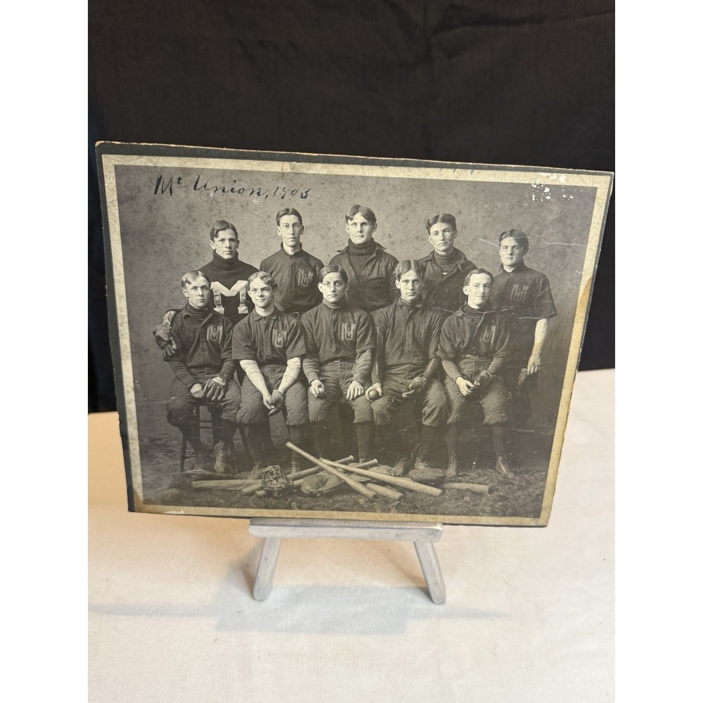 Antique 1903 University of Mount Union Baseball Team Photo 8x10 Historical